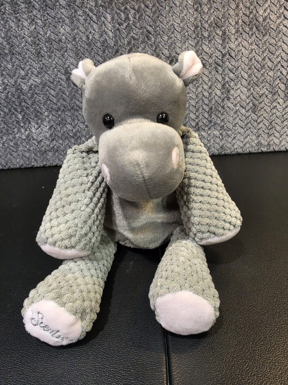 Scentsy Buddy Halla the Hippo Gray Grey Scent Holder Plush Toy 12” 2010 Retired